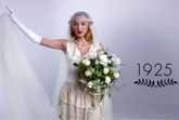 100 Years of Wedding Dresses in 3 Minutes