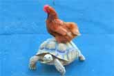 Animals Riding On A Turtle