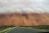 Driving into a Dust Storm