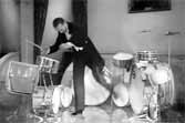 Fred Astaire Playing Drums While Dancing
