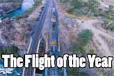 Master R/C Pilot Flies His Drone Underneath A Moving Train