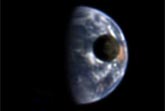 Spacecraft View: Moon & Earth