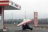 Russian Homemade Aircraft Takes Off From Gas Station
