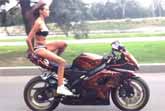 Russian Motorcycle Girl