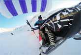 Snowmobile Paragliding
