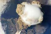 ISS View: Volcano Eruption